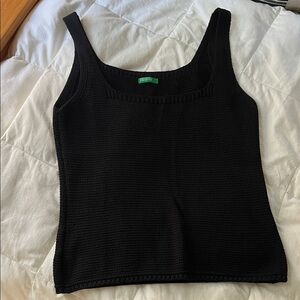 United Colors Of Benetton Classic Black Tank Top